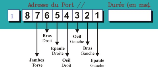 Correspondance des actions