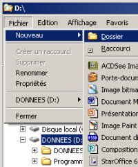Nouveau dossier